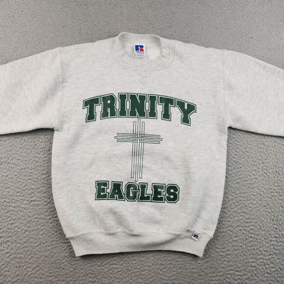Vintage Russel Athletic Crew Neck Youth Small Trinity Lutheran Eagles Sweatshirt - Picture 7 of 14